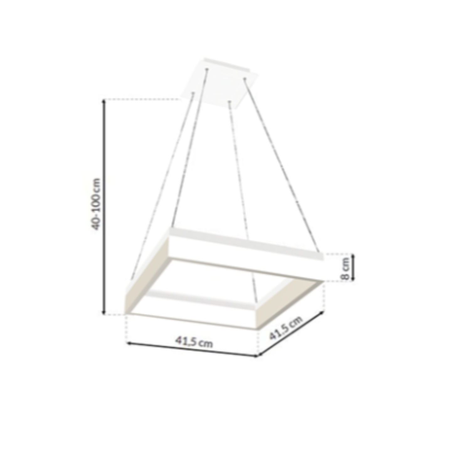 Lampa sufitowa LED NERO 32W biała