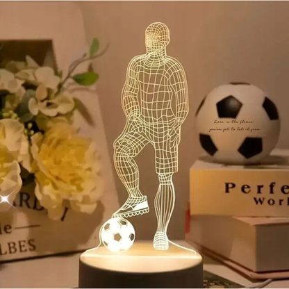 Lampka nocna LED 3D piłkarz