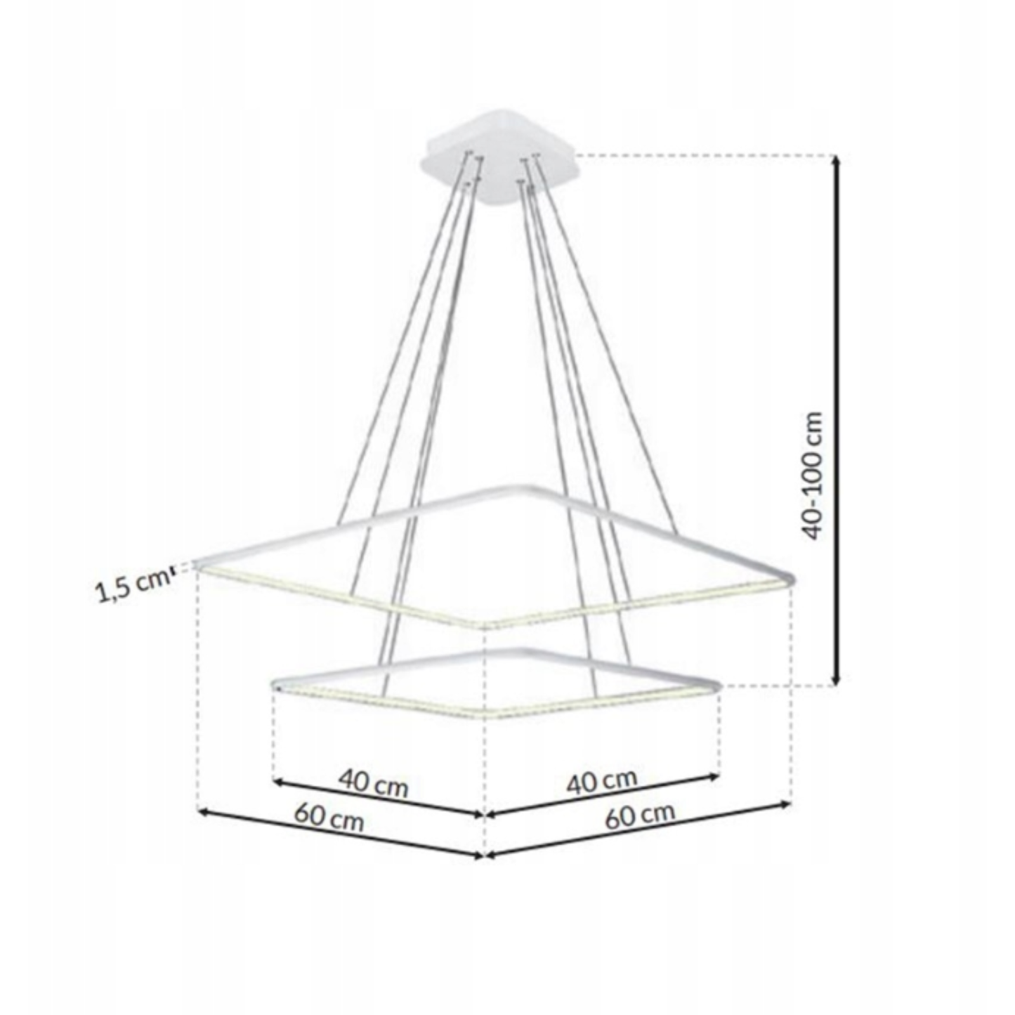 Lampa wisząca NIX LED 32W biała