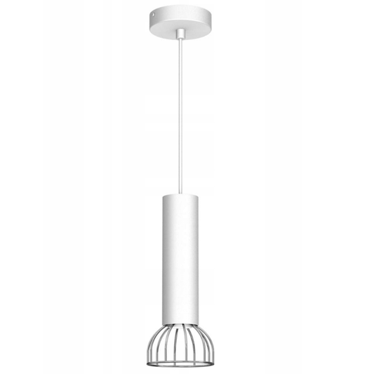 Lampa wisząca DANTE 1xGU10 biała chrom regulowana