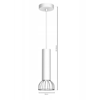 Lampa wisząca DANTE 1xGU10 biała chrom