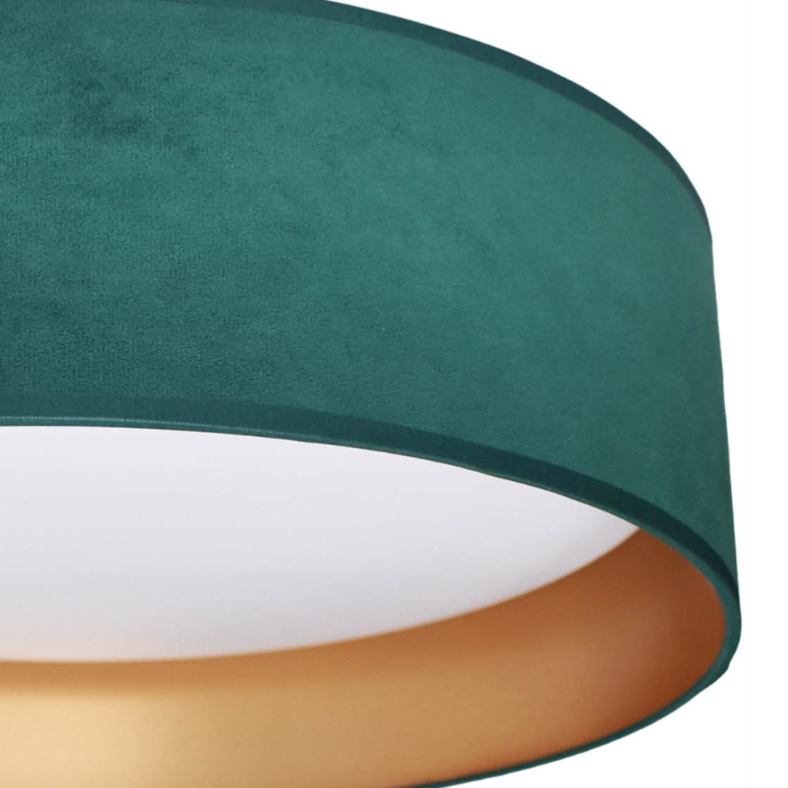 Plafon RONDO LED 18W zielono-złoty