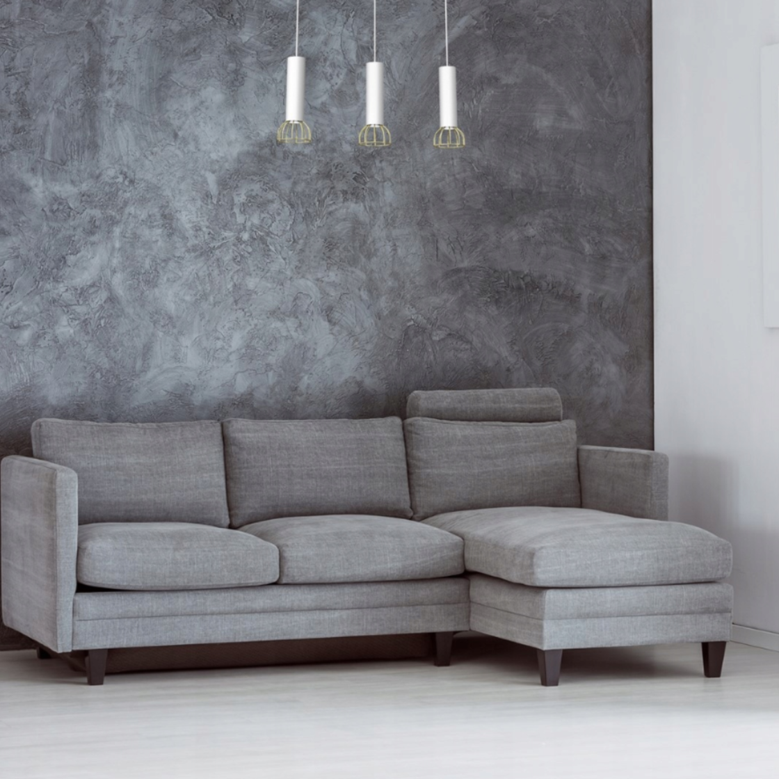 Lampa wisząca DANTE 3xGU10 biało-złota